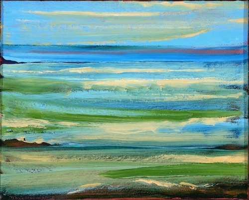From Haleiwa, 8" x 10", oil on linen, 2007, private collection.